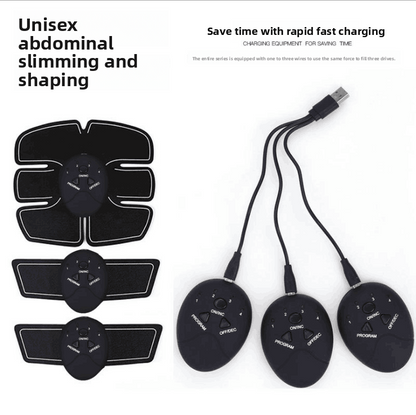 Home-use rechargeable abdominal muscle patch